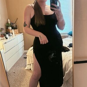 Elegant Black Slip Dress